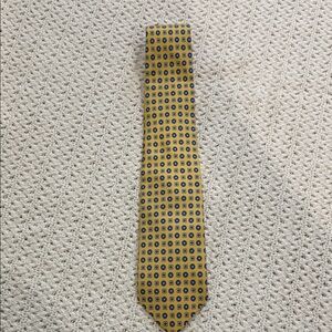 Polo by Ralph Lauren Yellow and Blue Geometric Tie 100% Silk